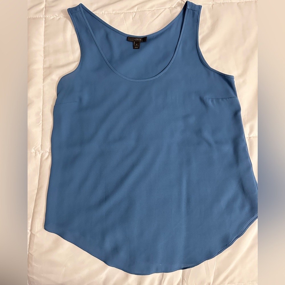 Women's Blue Sleeveless Top